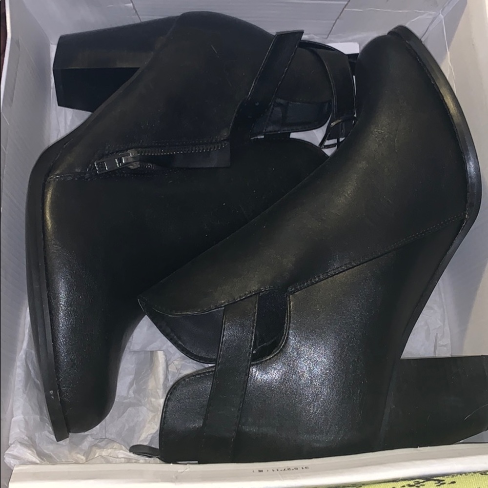 Black ankle boots